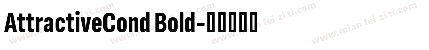 AttractiveCond Bold字体转换
